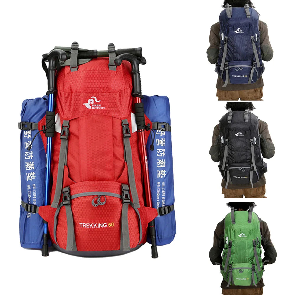 Vandringsryggsäck 60L med Regnskydd